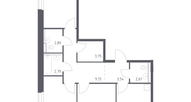3-к. квартира, 78&nbsp;м²