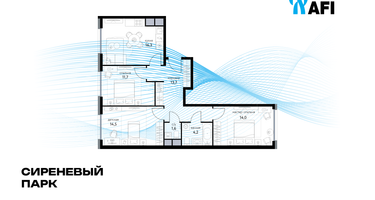 3-к. квартира, 76&nbsp;м²