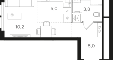 Студия, 24&nbsp;м²