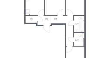 3-к. квартира, 74&nbsp;м²