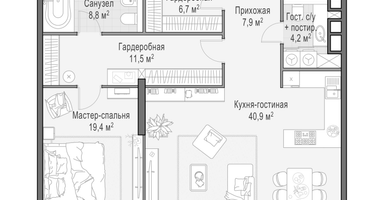 3-к. квартира, 99 м²