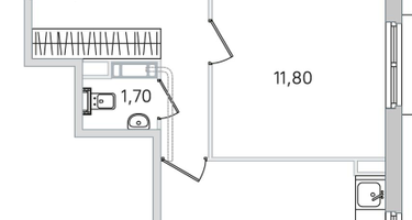 2-к. квартира, 57&nbsp;м²