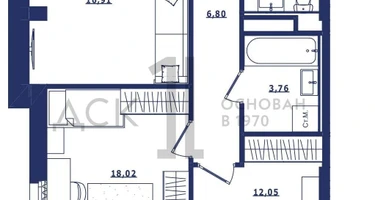 2-к. квартира, 65&nbsp;м²