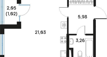 Студия, 31&nbsp;м²