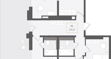 4-к. квартира, 159&nbsp;м²