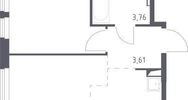 Студия, 32&nbsp;м²