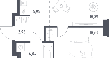 Студия, 32&nbsp;м²