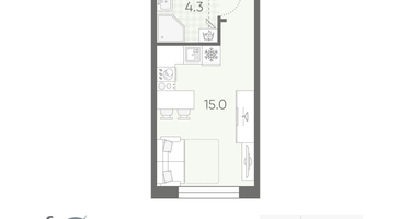 Студия, 21&nbsp;м²