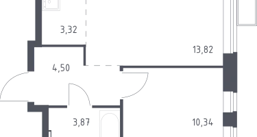Студия, 35&nbsp;м²