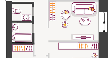 Студия, 83&nbsp;м²