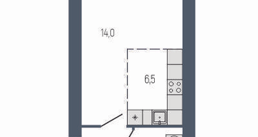 Студия, 30 м²