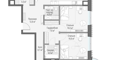 4-к. квартира, 231&nbsp;м²