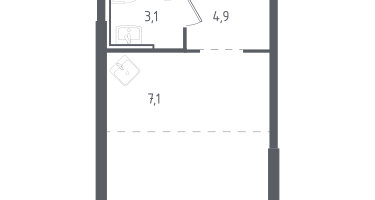 Студия, 24&nbsp;м²