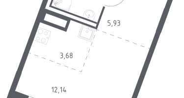 Студия, 25&nbsp;м²