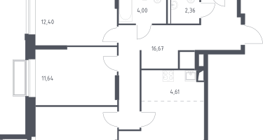 Студия , 81&nbsp;м²