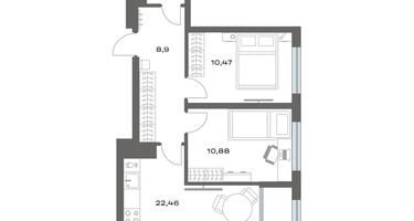 2-к. квартира, 60&nbsp;м²
