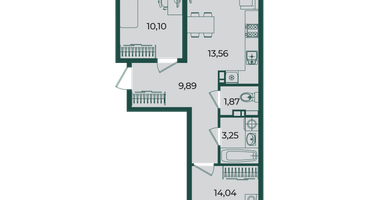2-к. квартира, 59&nbsp;м²