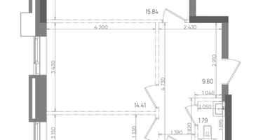 2-к. квартира, 59&nbsp;м²