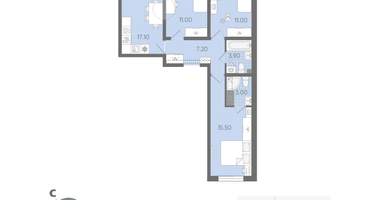 3-к. квартира, 70&nbsp;м²