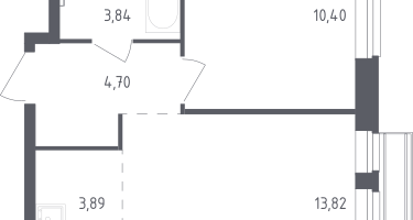 Студия, 36&nbsp;м²