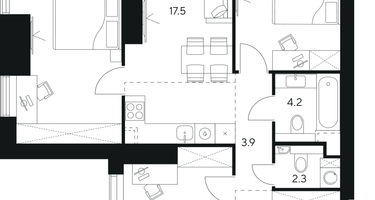 Студия, 71&nbsp;м²