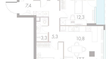 4-к. квартира, 100&nbsp;м²