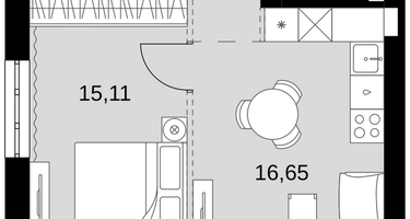 2-к. квартира, 40&nbsp;м²