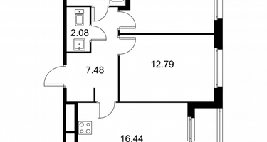 Студия, 56&nbsp;м²