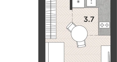 1-к. квартира, 22 м²