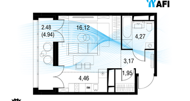Студия, 32 м²