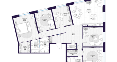 5-к. квартира, 173&nbsp;м²