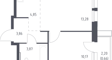 Студия, 36&nbsp;м²