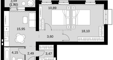 3-к. квартира, 61&nbsp;м²