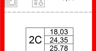 Студия, 24&nbsp;м²
