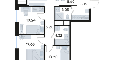 3-к. квартира, 79&nbsp;м²