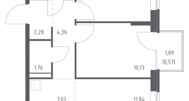 Студия, 52&nbsp;м²