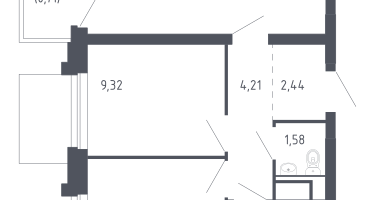 2-к. квартира, 47&nbsp;м²