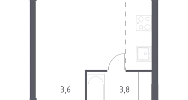 Студия, 25&nbsp;м²