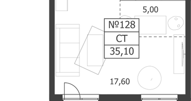 Студия, 35&nbsp;м²