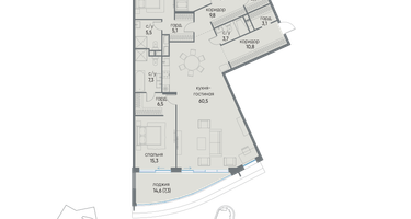 4-к. квартира, 177&nbsp;м²