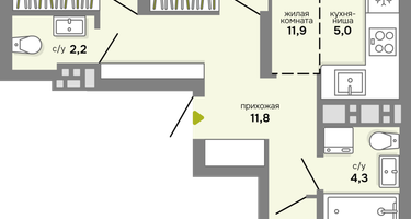 Студия, 80&nbsp;м²