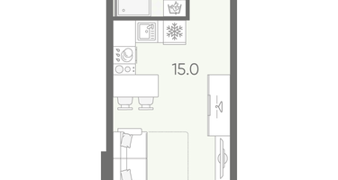 Студия, 21&nbsp;м²
