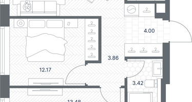 2-к. квартира, 60&nbsp;м²