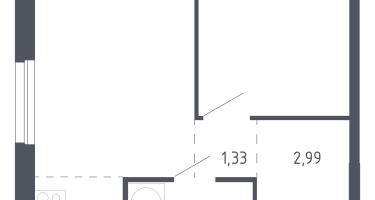 Студия, 36&nbsp;м²