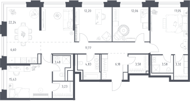 Студия, 125&nbsp;м²