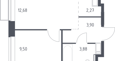 Студия, 32&nbsp;м²