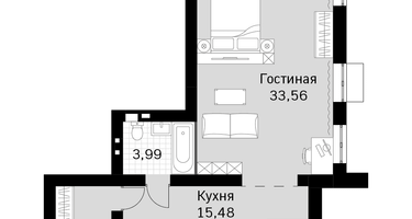 2-к. квартира, 66 м²