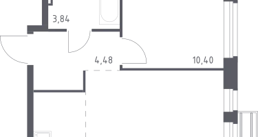 Студия, 36&nbsp;м²