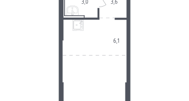 Студия, 24&nbsp;м²