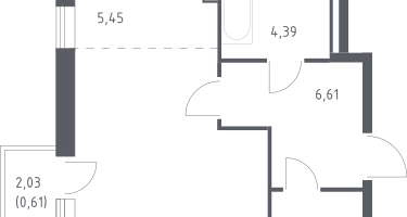 Студия, 35&nbsp;м²
